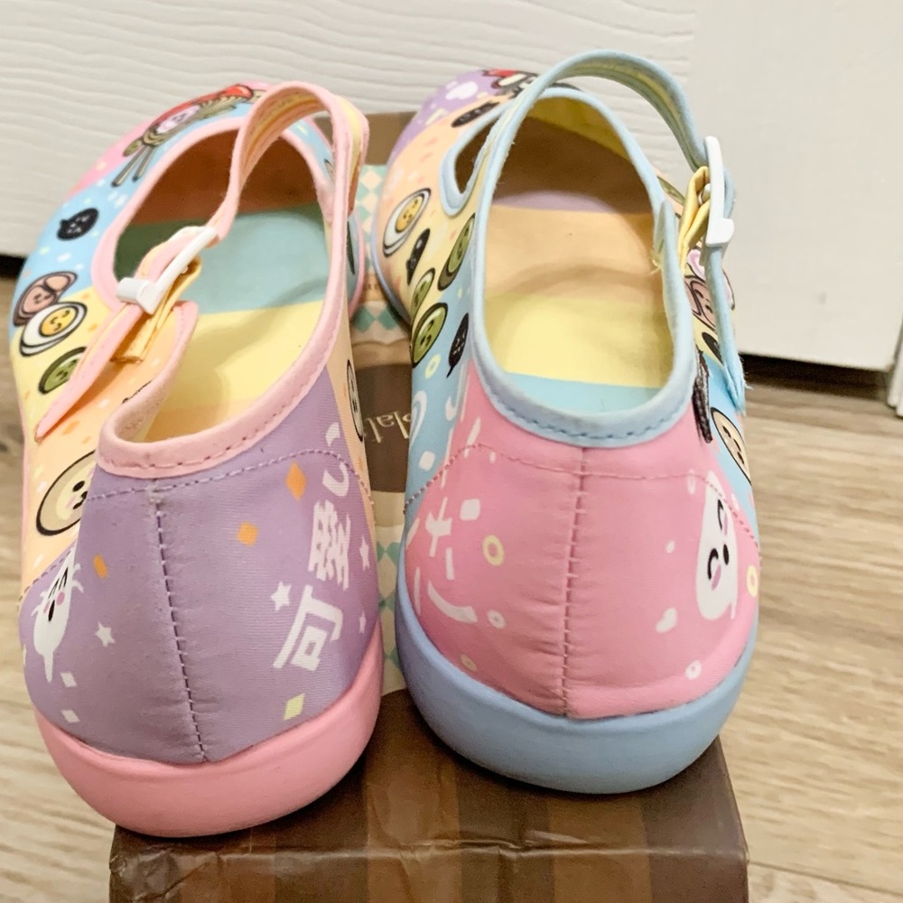 Chocolaticas WOMENS Ramen Girl Flats MaryJanes Shoes - HCD 37 - 7 - 7.5 - Picture 3 of 8
